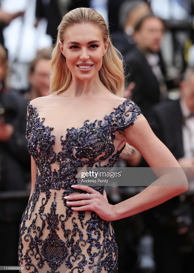 فستان مريم أوزرلي في كان, cannes2019, tapis rouge, Myriam Uzarli, Karine zhosan, miss univers, Aliia Roza , Victoria Bonya, meryem uzerli, turkish star, russian model, german model, dress, red carpet dress, cannes dress, best dressed 