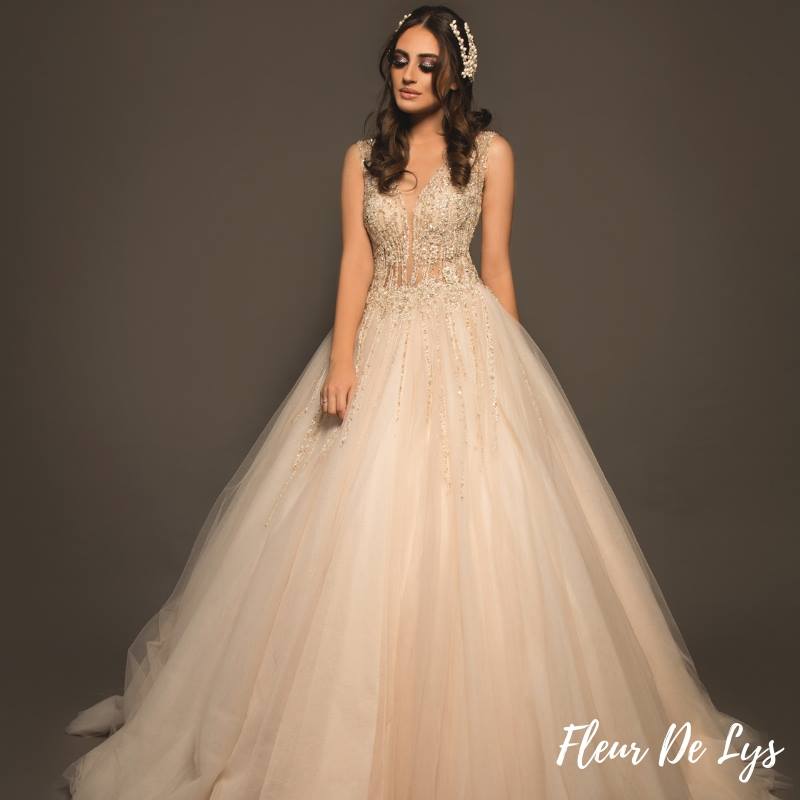 robe de mariage, robe de mariage2019, robe de mariée tunis, fleur de lys