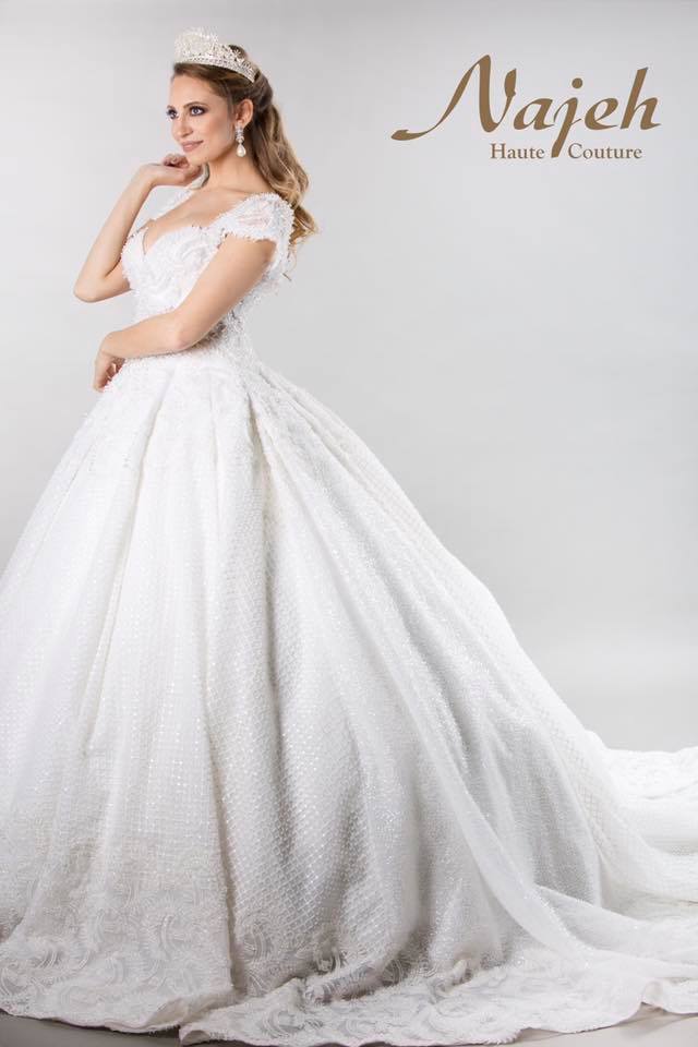 najeh haute couture, robe de mariage