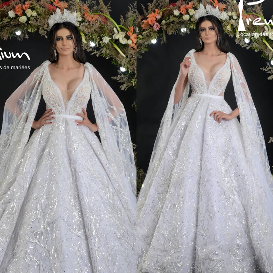 yosra mourad, robe de mariage2019