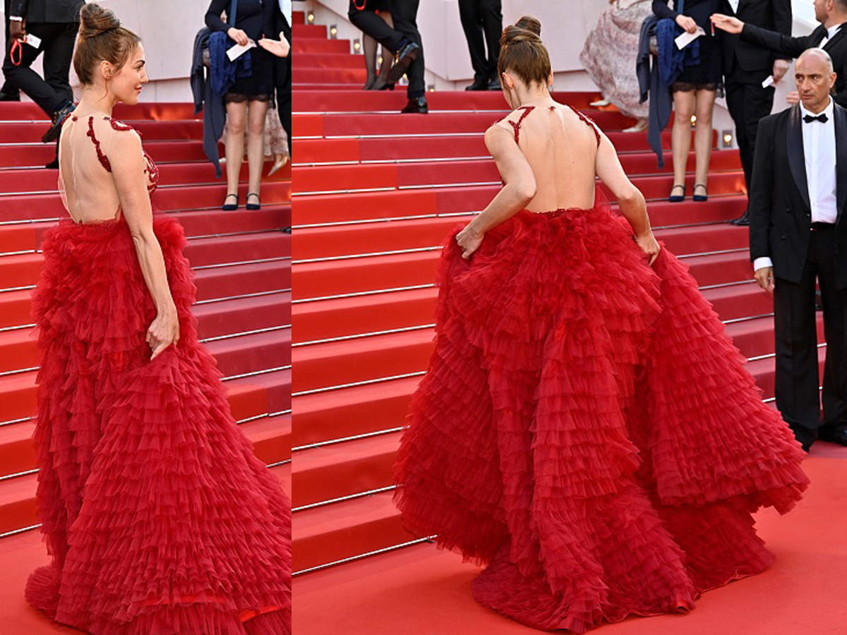 فستان مريم أوزرلي في كان, cannes2019, tapis rouge, Myriam Uzarli, Karine zhosan, miss univers, Aliia Roza , Victoria Bonya, meryem uzerli, turkish star, russian model, german model, dress, red carpet dress, cannes dress, best dressed 