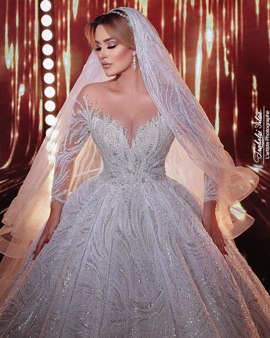 Espace Rania Angel - Ariana - #Rania haute couture#❤❤❤ #Robe princesse#  #Collection 2019# #Volumineuse# #avec longue traine# #lumineuse❤❤❤